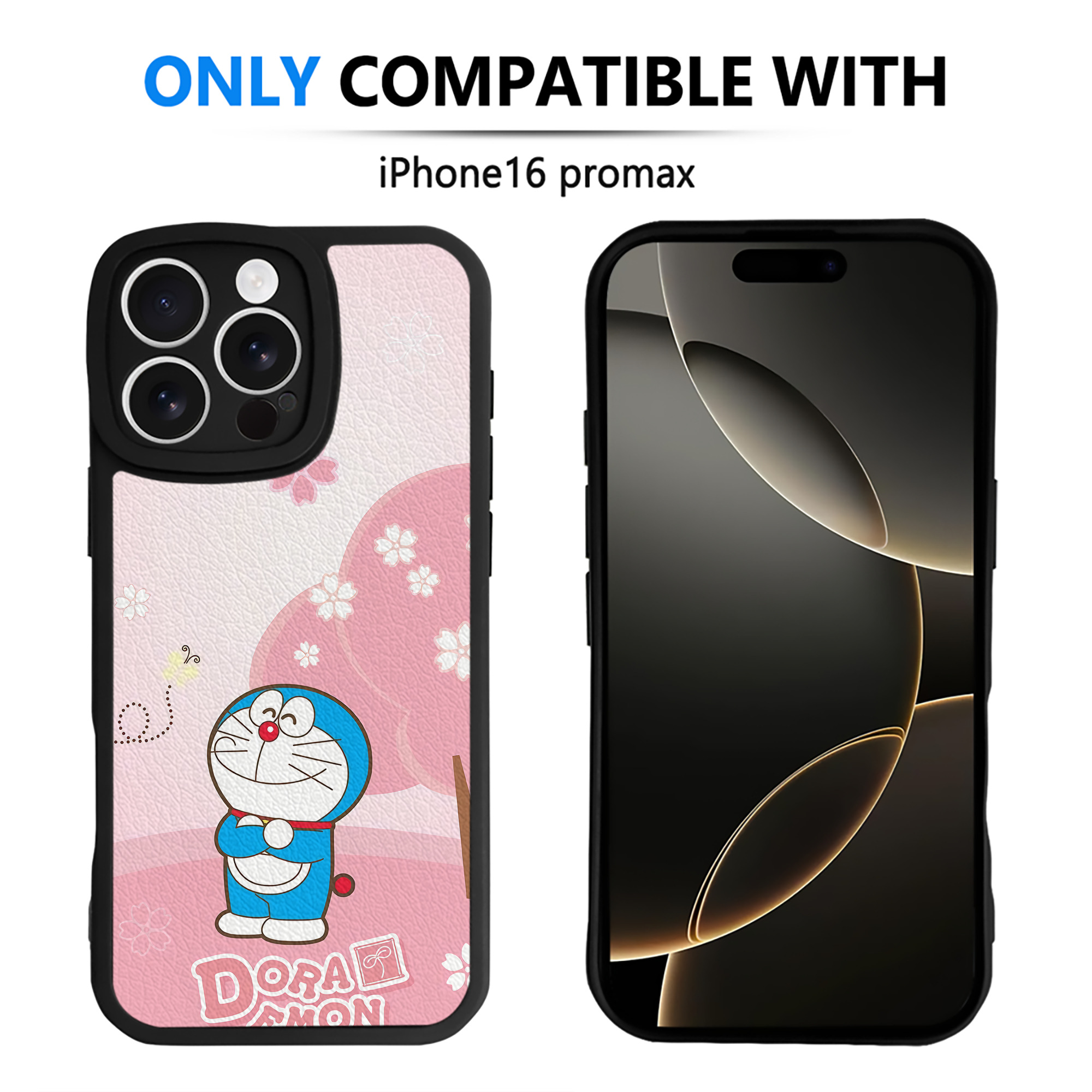 （画像用） ドラえもん Doraemon 【iPhone 16シリーズ対応】シリコンスマホケース（レザー調） 材質：シリコン